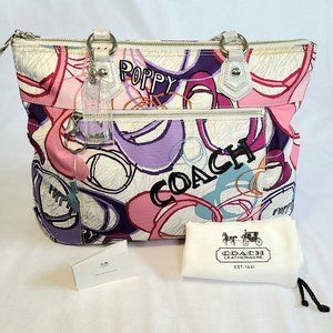 Coach Poppy Glam Montage Tote Limited Edition